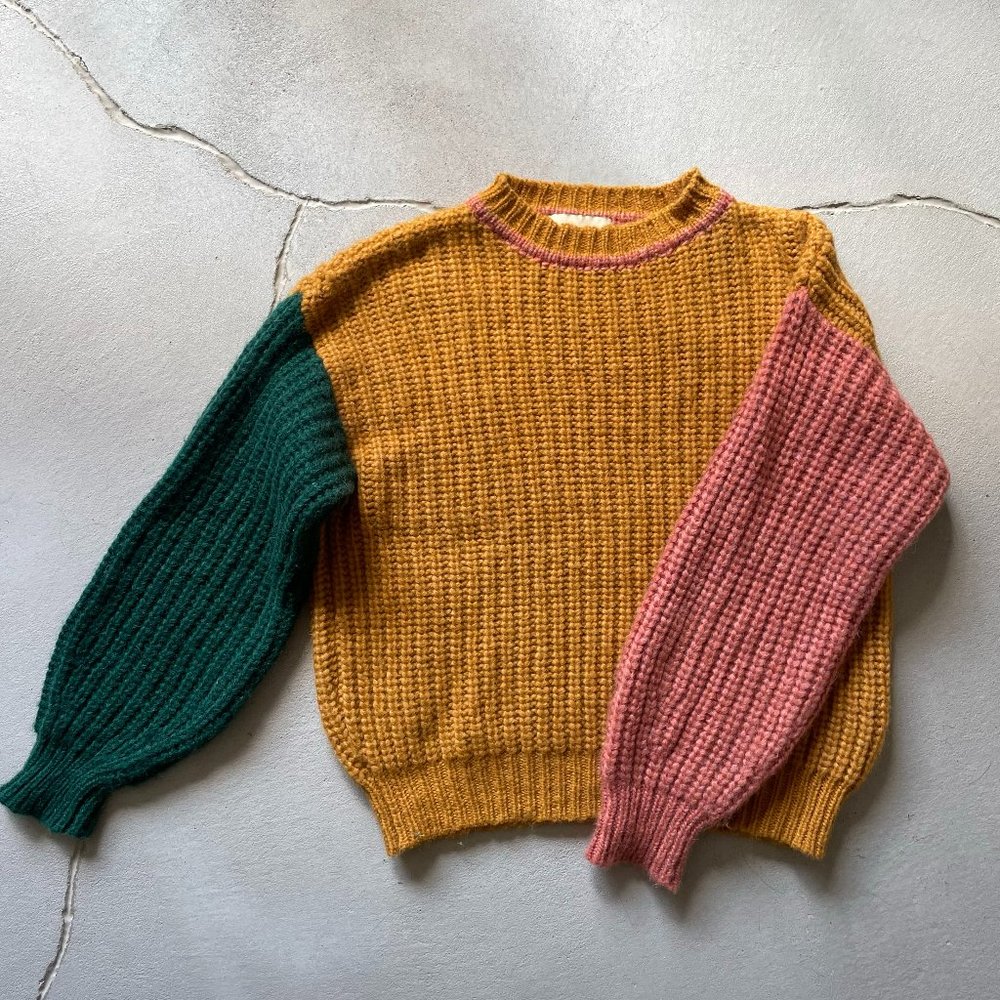 Paloma Wool Frigo Color-block Sweater, Ochre.